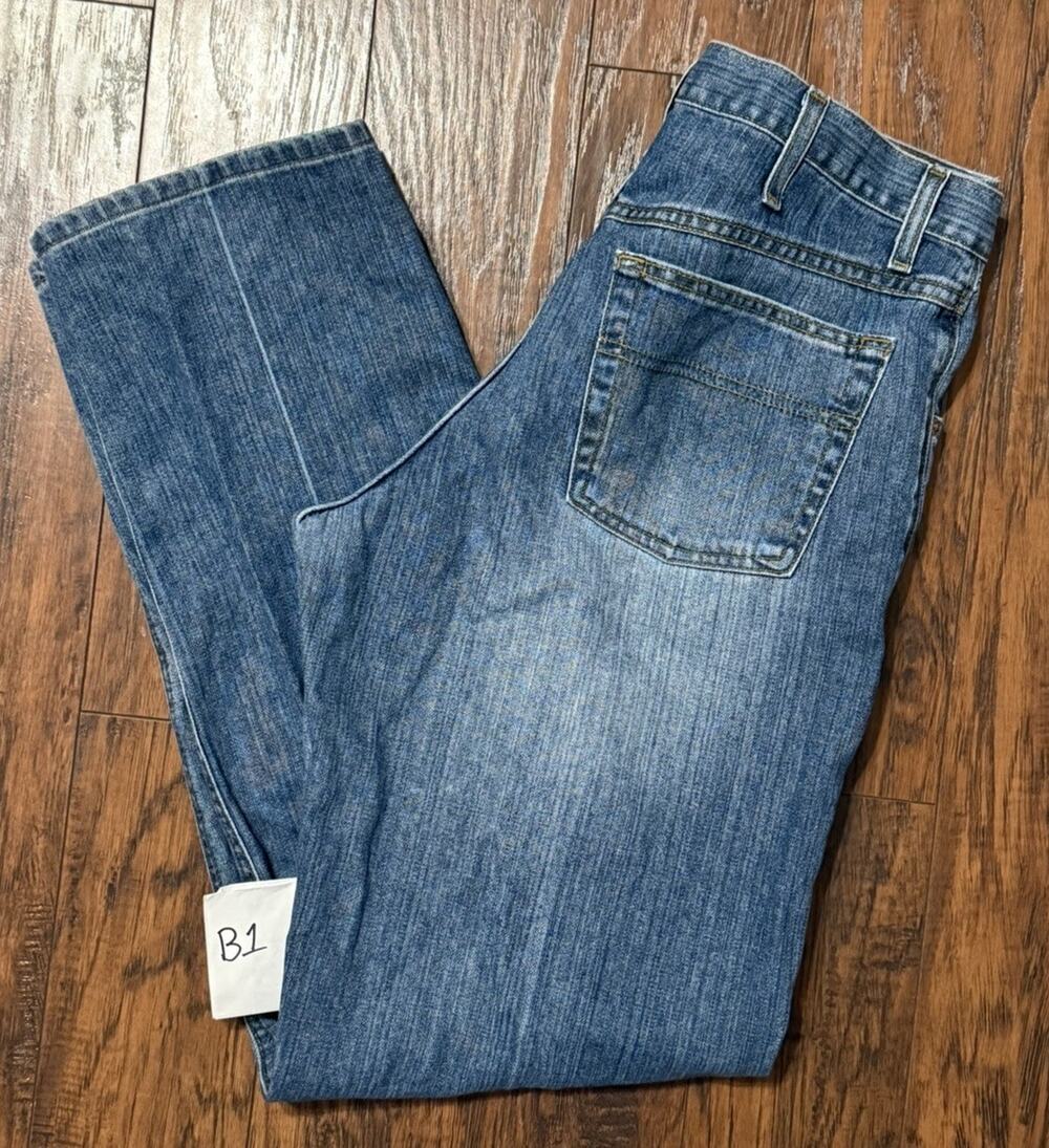 Cinch Black Label Jeans 35x34 Blue Denim Western Cowboy Relaxed Fit Medium Wash